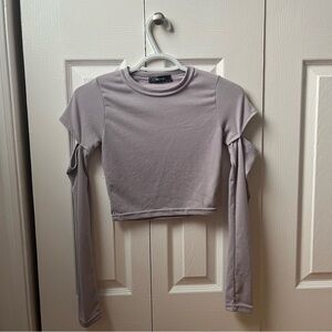 Korean Fashion Cutout Sleeve Shirt